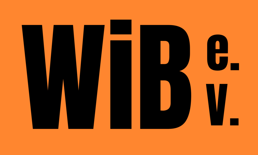 Logo Sticker WIB Orange Schwarz